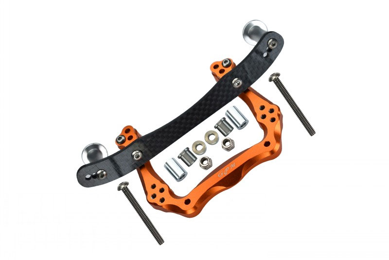 GPM Orange Front Shock Tower & Body Mount for Rustler 2WD