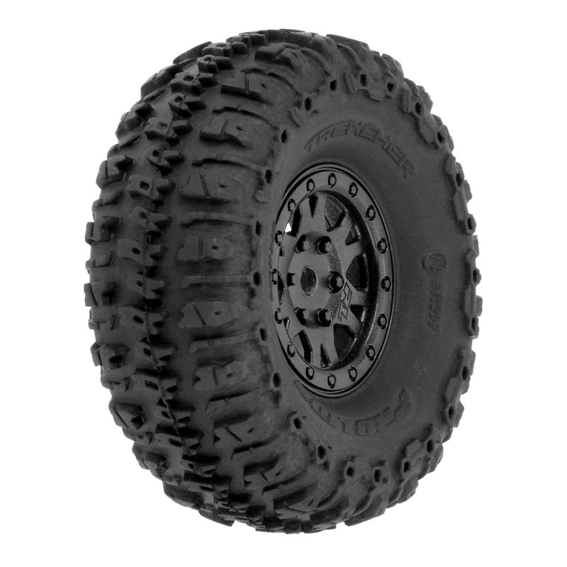 Pro-Line 1/24 Trencher Front/Rear 1.0" Mounted 7mm Black Impulse Tires (4)