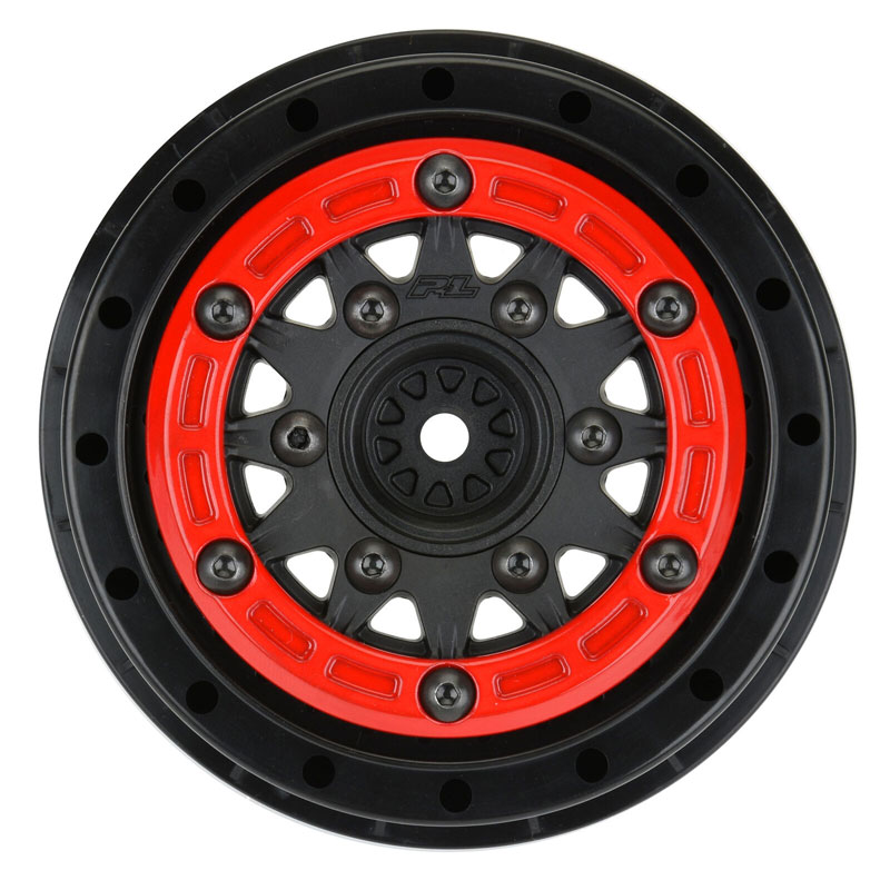 PRO LINE MOAB XL AXIALビードロックホイール Pro-Line 1/10 Raid Bead-Loc Front/Rear 2.2