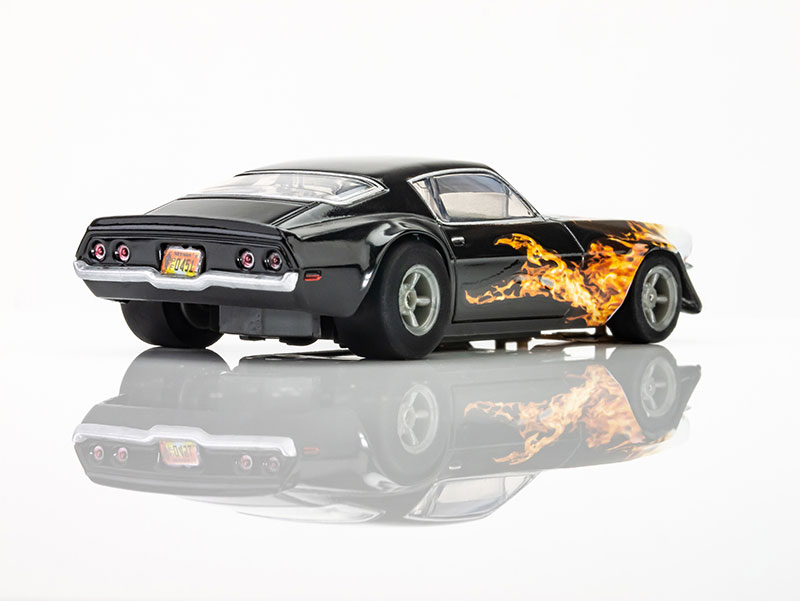 AFX 1970 Chevy Camaro Wildfire Black/Yellow/Orange Mega G+ HO Slot Car