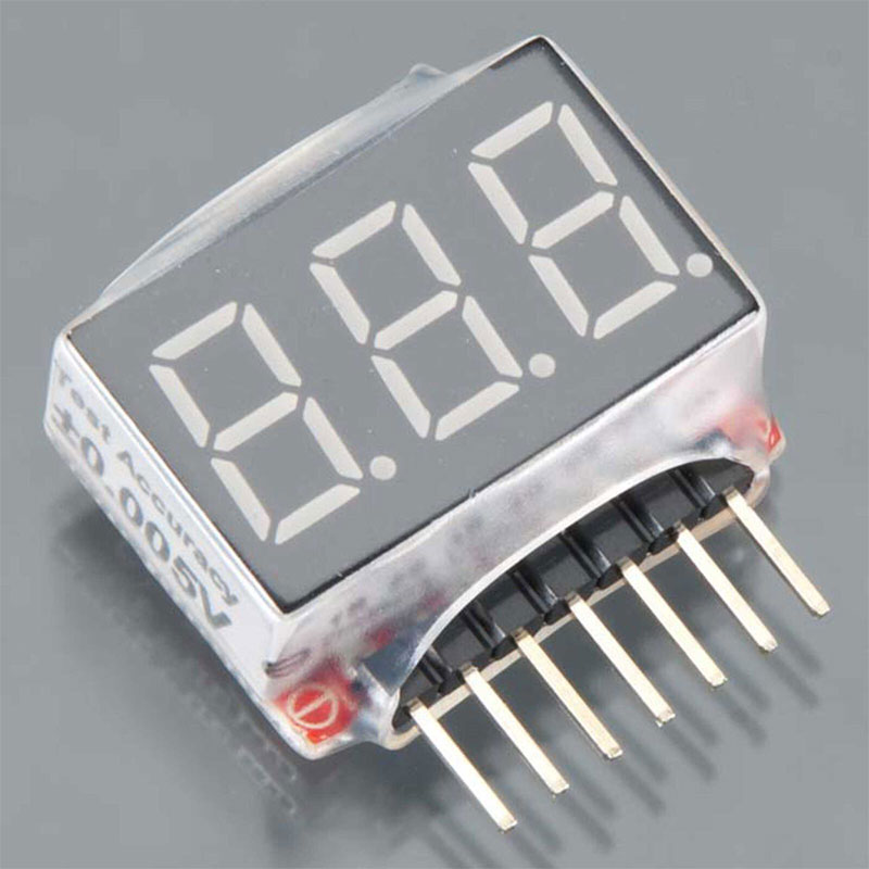 Integy Type II Digital Voltage Checker for LiPo Battery 1S-6S Packs 2.8V-25.2V