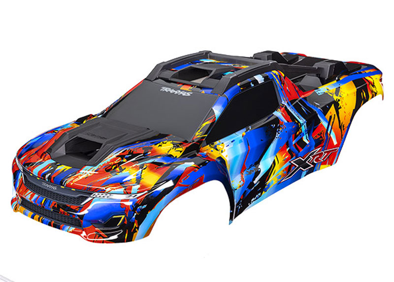 Traxxas XRT Rock n' Roll (RNR) Painted Body With Front & Rear Body Supports and Roof & Hood Skid Pads