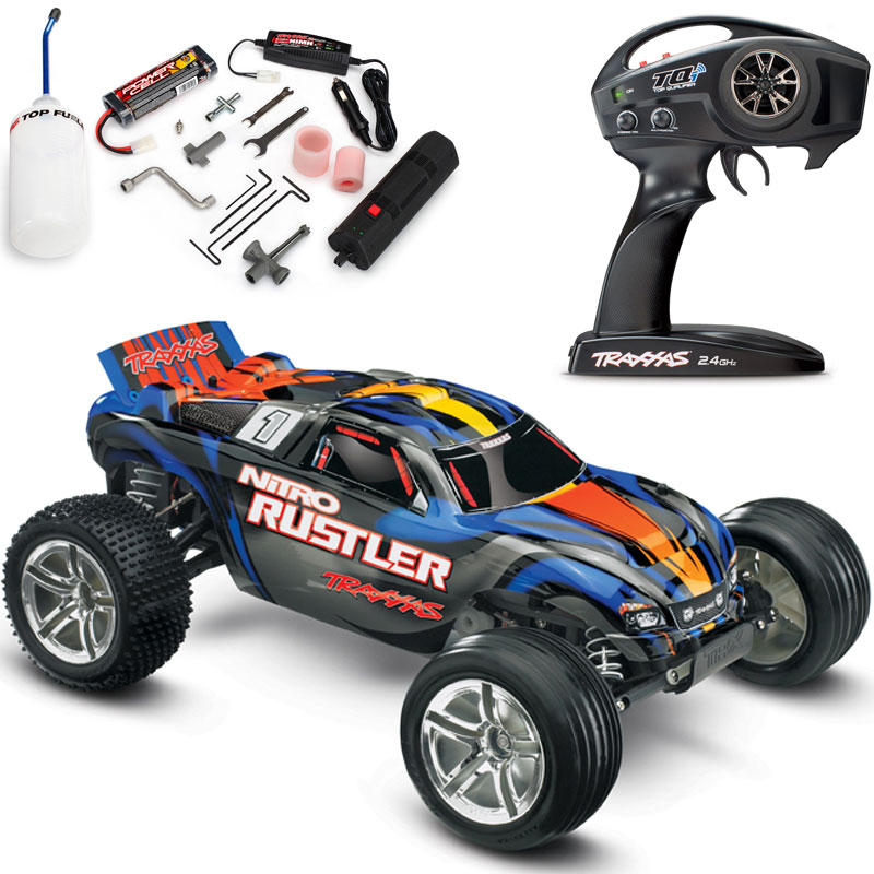 Traxxas Nitro Rustler 2WD Stadium Truck with TSM