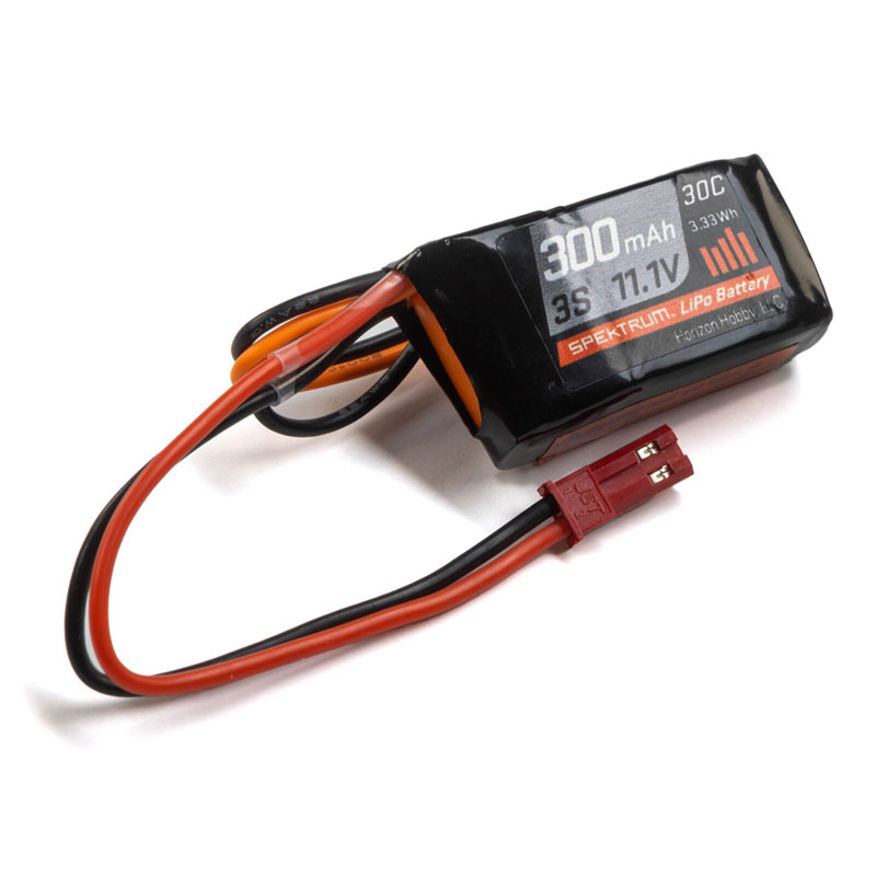 Spektrum 3S 11.1V 300mAh 30C LiPo Battery with JST Connector