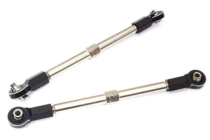 Integy (Black) Billet Machined Steering Turnbuckles: Maxx w/ WideMAXX