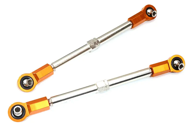 Integy (Orange) Billet Machined Steering Turnbuckles: Maxx w/ WideMAXX