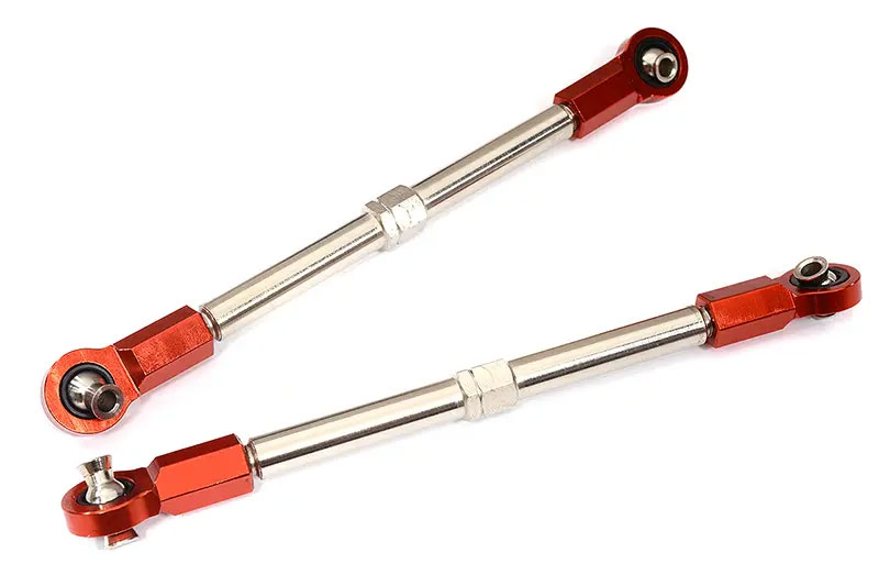 Integy (Red) Billet Machined Steering Turnbuckles: Maxx w/ WideMAXX