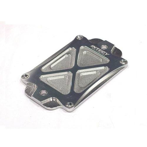 Integy Aluminum Evo-5 Center Skid Plate (Silver) for T-Maxx 3.3