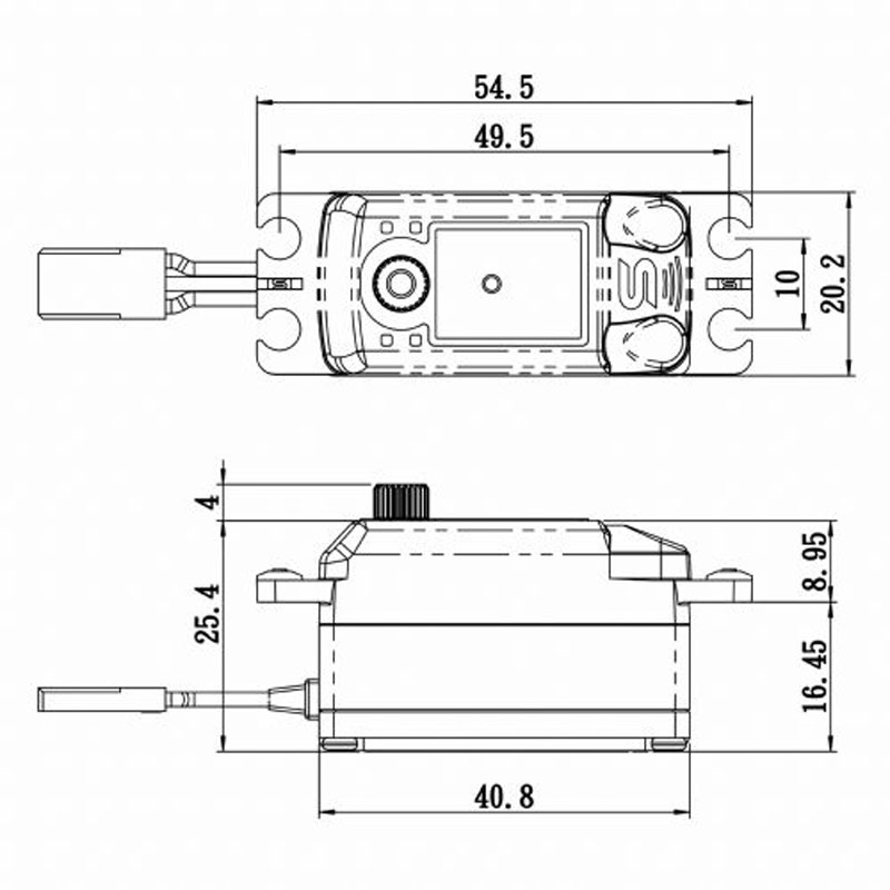 Savox SC-1251MG Low Profile Digital Servo with Soft Start, 0.09sec