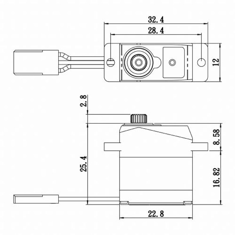 Savox SH-0263MG Micro Digital Servo w/ Soft Start, 0.10/30 @ 6v