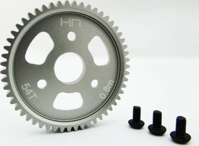 Hot Racing Aluminum 54T Slipper Spur Gear (0.8 metric pitch, compatible with 32-pitch)