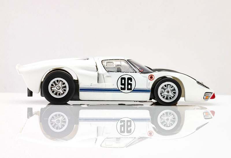AFX Ford GT40 MKII Daytona #96 White/Black/Blue/Gold Mega G+ HO