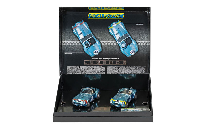 Scalextric Shelby Cobra 289 - 1964 Targa Florio Twin Pack 1/32 Slot Car