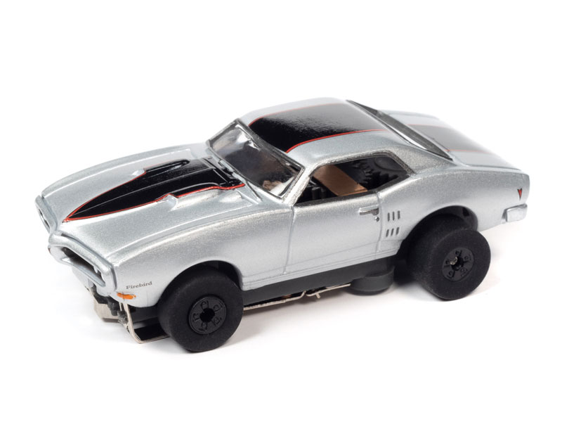 Auto World 1968 Pontiac Firebird (Silver) Thunderjet HO Slot Car