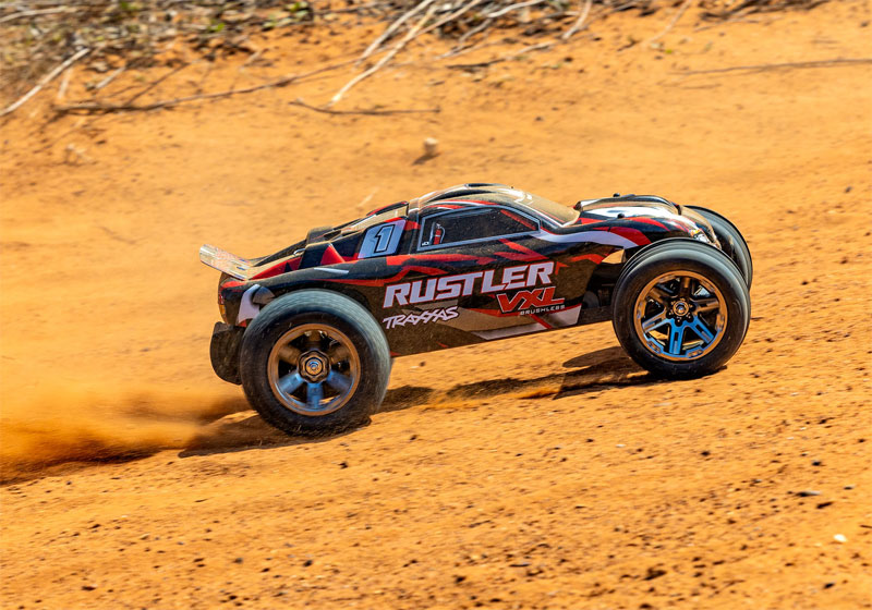 Traxxas Rustler VXL Brushless RTR RC Truck 70+MPH LiPo Combo