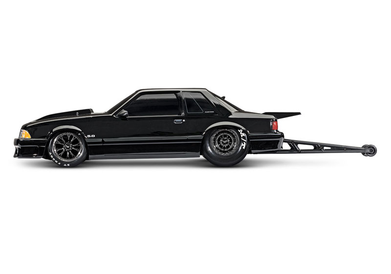 Traxxas Drag Slash 1/10 2WD Brushless Ford Mustang 5.0 Drag Racing Car - Side View