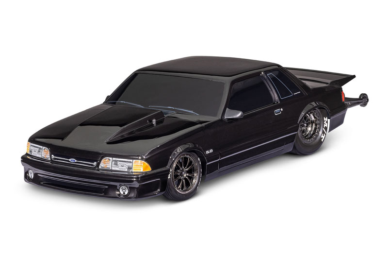 Traxxas Drag Slash 1/10 2WD Brushless Ford Mustang 5.0 Drag Racing Car - Front View