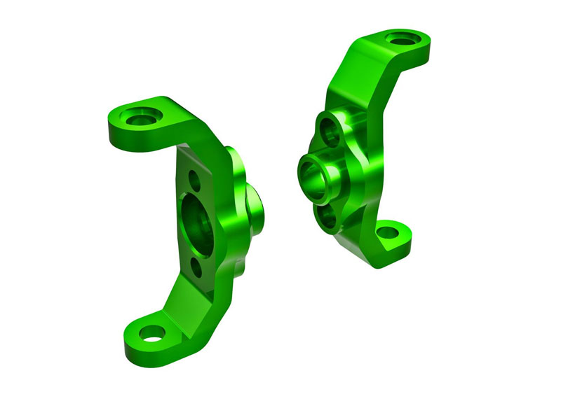 Traxxas Caster Blocks 6061-T6 Aluminum (Green-Anodized) (Left & Right)