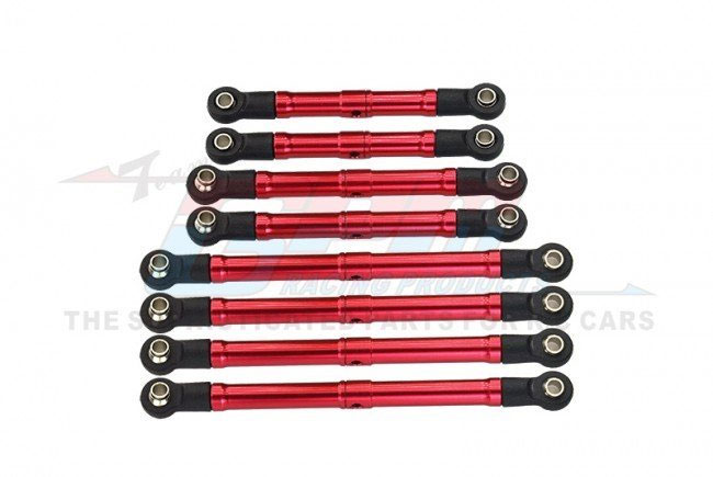 GPM (Red) Aluminium 6061-t6 Adjustable Tie Rods: TRX-4M