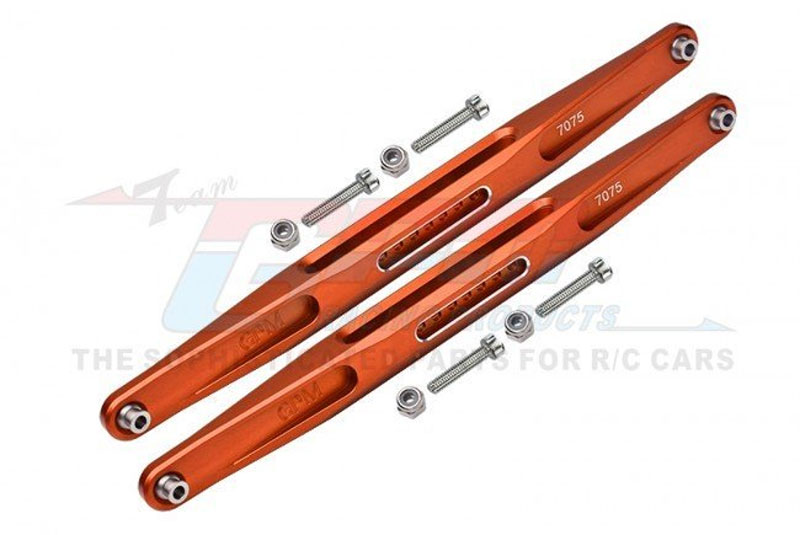 GPM Orange Aluminum 7075-T6 Rear Trailing Arm Lower Links for UDR