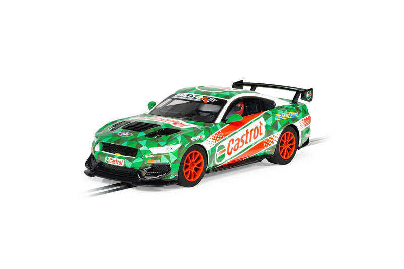 Scalextric Ford Mustang GT4 - Castrol Drift Car 1/32 Slot Car