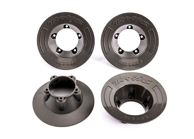 Traxxas Gray Wheel Covers for the #9572 Wheels