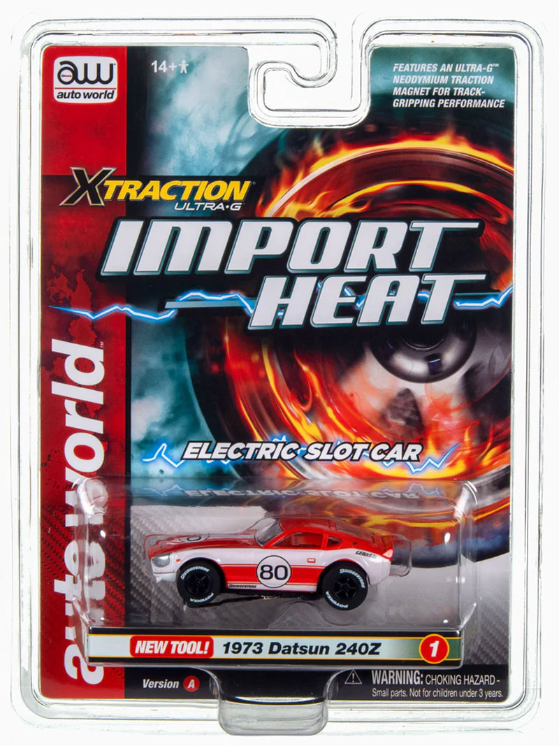 Auto World 1973 Datsun 240Z Covered Headlights (Red) X-Traction HO