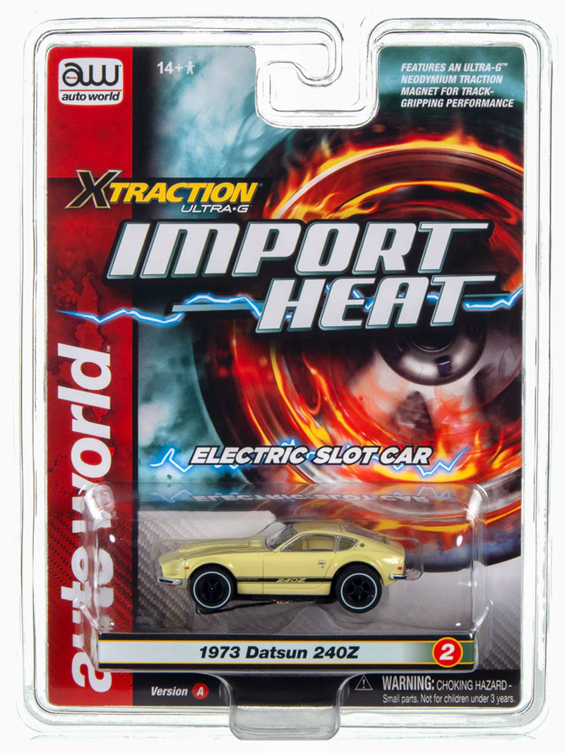 Auto World 1973 Datsun 240Z Factory (Green) X-Traction HO Slot Car
