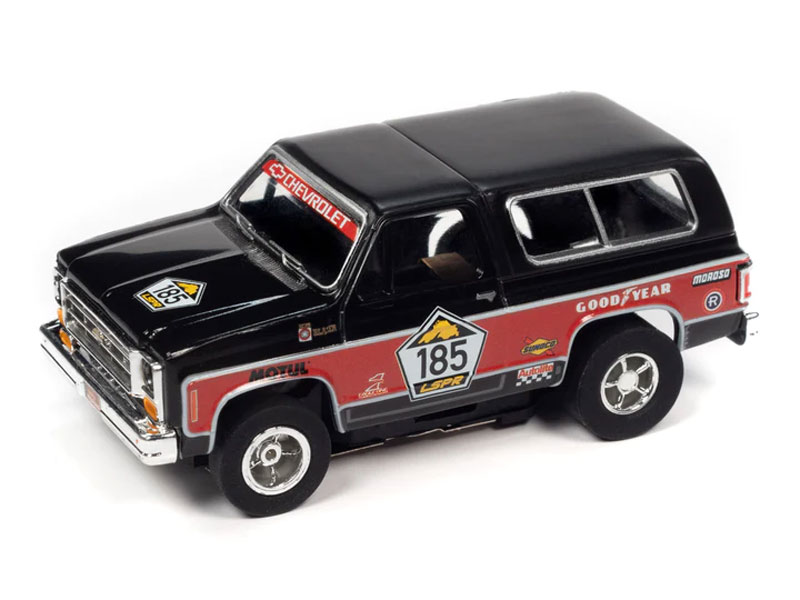 Auto World 1977 Chevrolet Blazer (Black/Red) X-Traction HO Slot Car