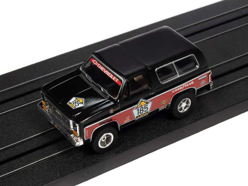 Auto World 1977 Chevrolet Blazer (Black/Red) X-Traction HO Slot Car