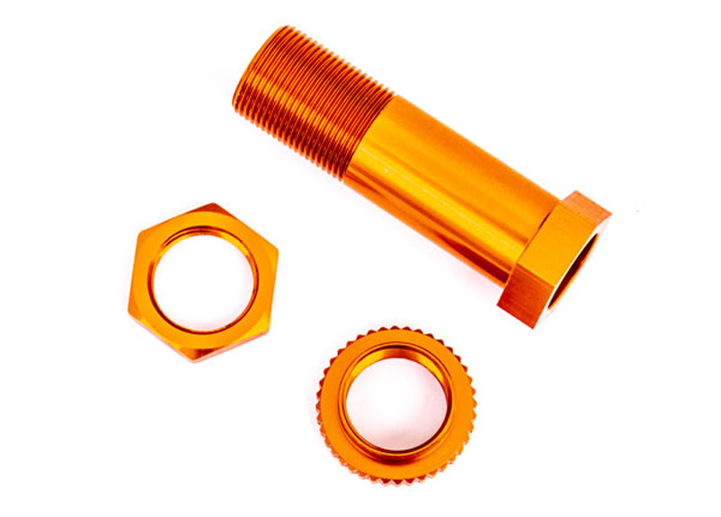 Traxxas Servo Saver Post w/Adjuster Nut and Locknut (Orange-Anodized, 6061-T6 Aluminum)