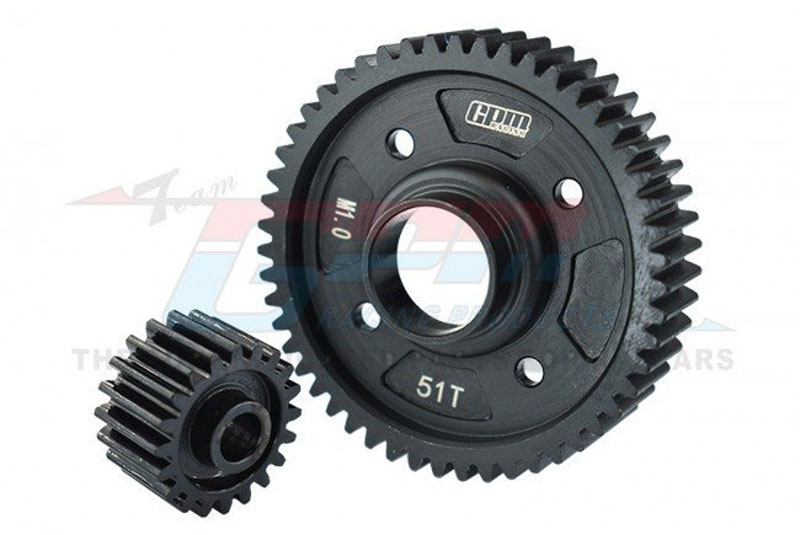 GPM Medium Carbon Steel Center Differential Output Gear (51T) And