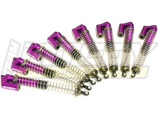 Integy MSR4 Piggyback Shock Set (8) (Purple): Sava