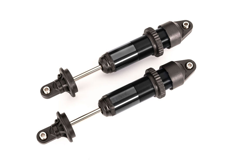 Traxxas GTX Medium (Aluminum Black-Anodized) Shocks (fully assembled w/o springs) (2)