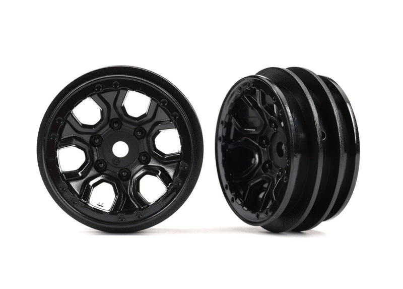 Traxxas TRX-4M Wheels 1.0" (black) (2)