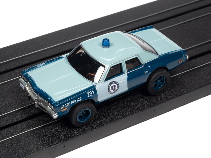 Auto World 1974 Dodge Monaco Massachusetts State Police X-Traction HO Slot Car