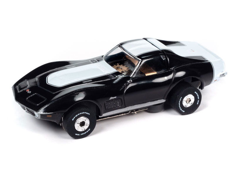 Auto World Baldwin Motion - 1970 Chevrolet Corvette (Black) Thunderjet HO Slot Car