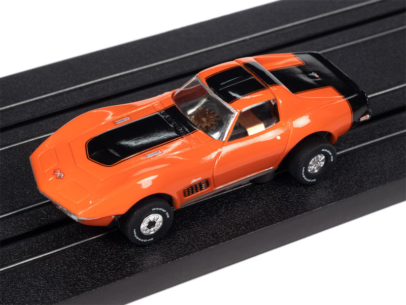 Auto World Baldwin Motion - 1970 Chevrolet Corvette (Orange) Thunderjet HO Slot Car