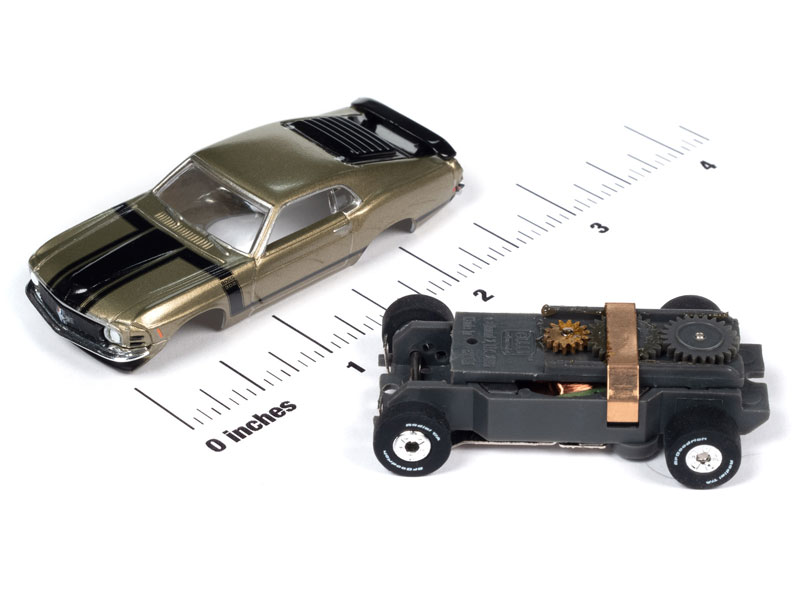 Auto World 1970 Ford Mustang Boss 302 (Green) Thunderjet HO Slot Car