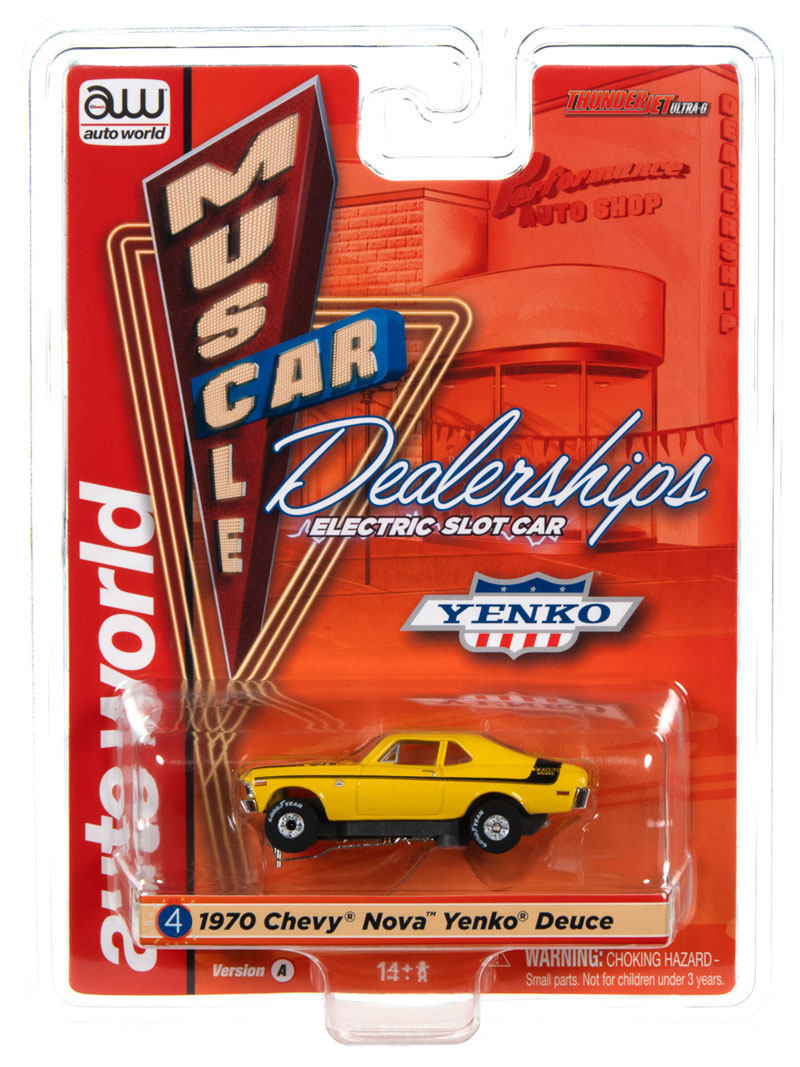 Auto World Yenko Deuce - 1970 Chevrolet Nova (Yellow) Thunderjet HO Slot Car