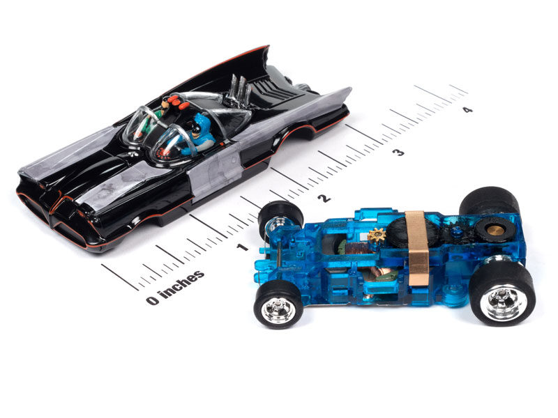 Auto World HO Scale Slot Car | 1968 Batmobile (Blue Comic Book Version) | Thunderjet Series #SC395