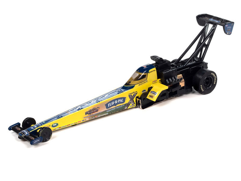 Auto World NHRA Brittany Force - FLAV-R-PAC 2023 Top Fuel Dragster 4Gear HO Slot Car