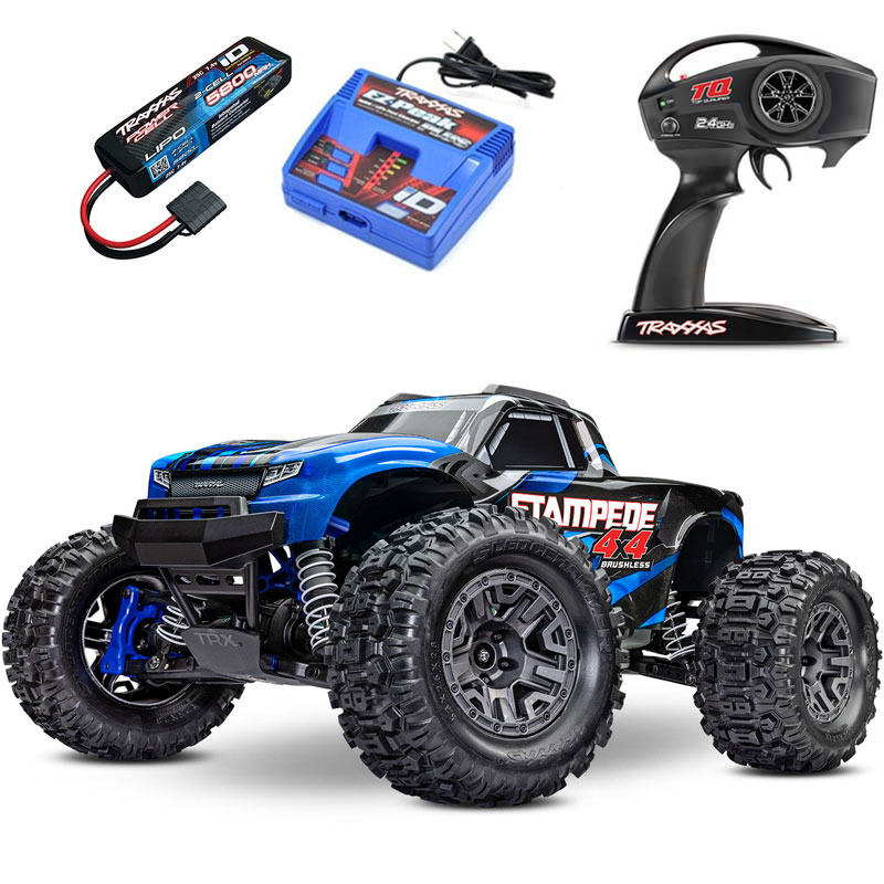 Traxxas Stampede 4X4 Brushless BL-2s RTR Monster Truck w/TQ w/2S LiPo COMBO