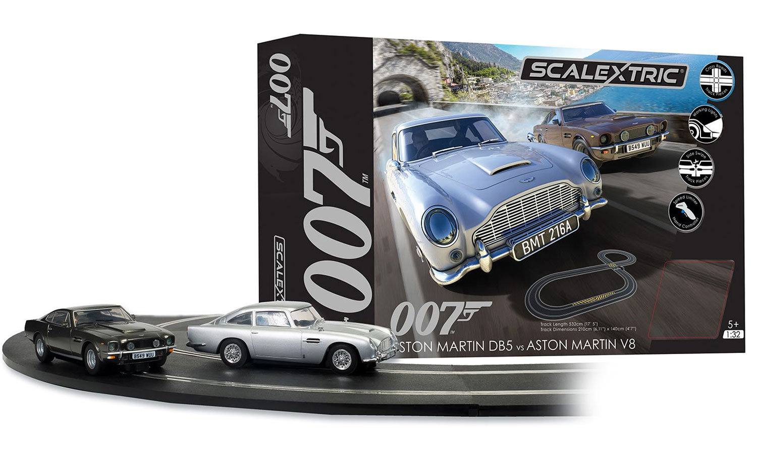 Scalextric James Bond 007 1/32 Slot Car Track Set