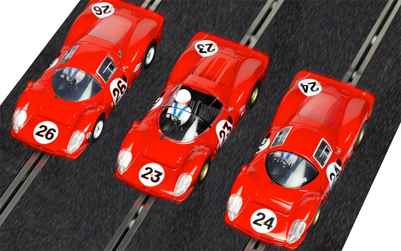 Scalextric 1967 Daytona 24 Triple Pack 1/32 Slot Car