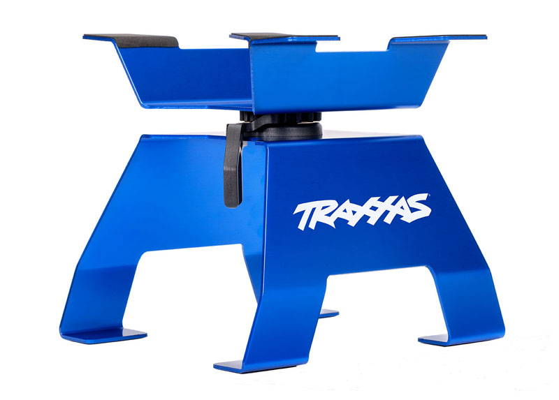 Traxxas Blue X-Truck RC Car & Truck Stand