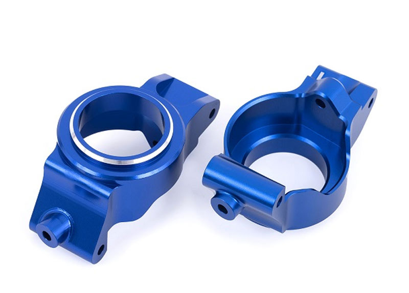 Traxxas Aluminum Caster Blocks (Left and Right) (Blue)