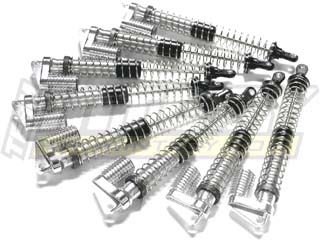 Integy MSR5 Piggyback Shock Set (8) (Silver): Sava