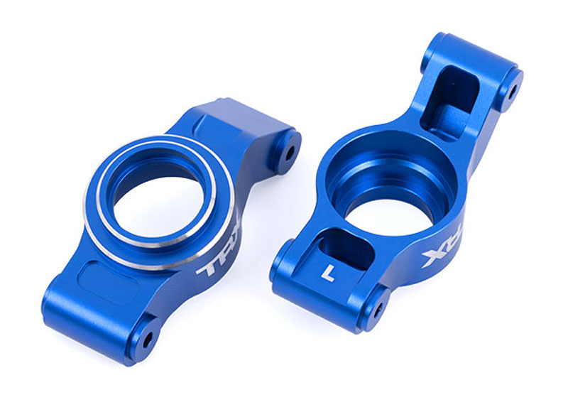 Traxxas 6061-T6 Aluminum Stub Axle Carriers (Blue-Anodized)