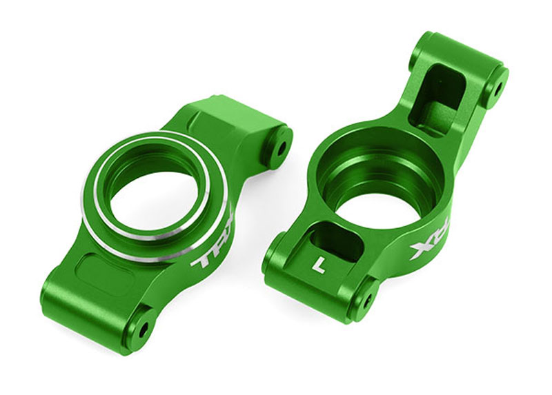 Traxxas 6061-T6 Aluminum Stub Axle Carriers (Green-Anodized)